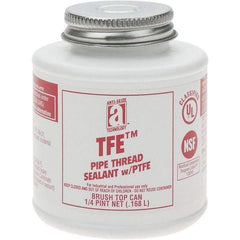 Value Collection - 4 oz Brush Top Can Pipe Sealant - PTFE Based, 500°F Max Working Temp - Americas Industrial Supply