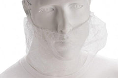 Value Collection - Disposable Beard Covers, Bouffants & Hairnets Type: Beard Cover Material: Nylon - Americas Industrial Supply