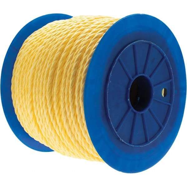 Value Collection - 600' Max Length Polypropylene Twisted Rope - 3/8" Diam - Americas Industrial Supply