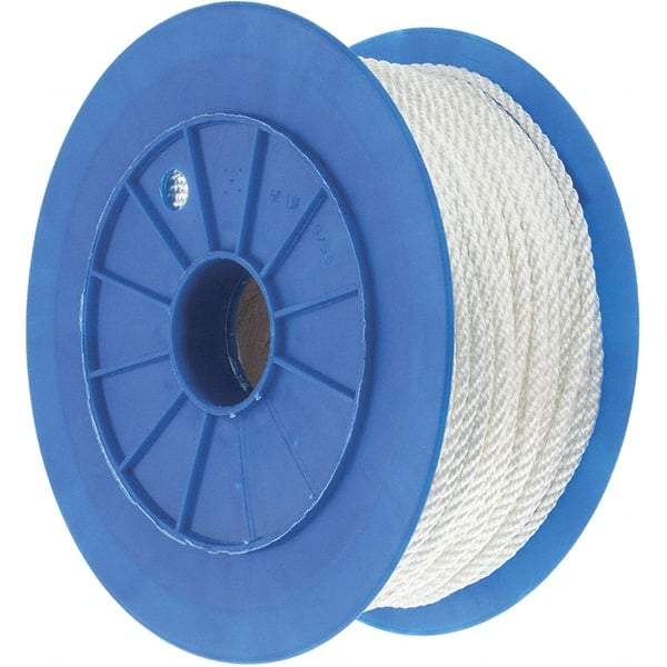 Value Collection - 600' Max Length Nylon Solid Braid Rope - 1/4" Diam, 124 Lb Capacity - Americas Industrial Supply