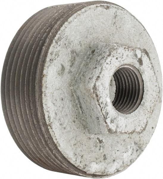 Value Collection - Class 150, 2-1/2 x 1/2" Galvanized Pipe Hex Bushing - Threaded, Malleable Iron - Americas Industrial Supply