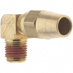 Parker - 3/8" OD, Brass Male Elbow - 400 Max Working psi, - Americas Industrial Supply