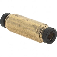 Parker - 5/32" Outside Diam, Metal Push-to-Connect Tube Union - 250 Max psi, Tube to Tube Connection, Buna-N O-Ring - Americas Industrial Supply