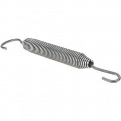 Value Collection - 17/32" OD, Steel Extension Spring - 5-1/4" Free Length - Americas Industrial Supply
