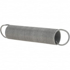 Value Collection - 47/64" OD, Steel Extension Spring - 4-1/16" Free Length - Americas Industrial Supply