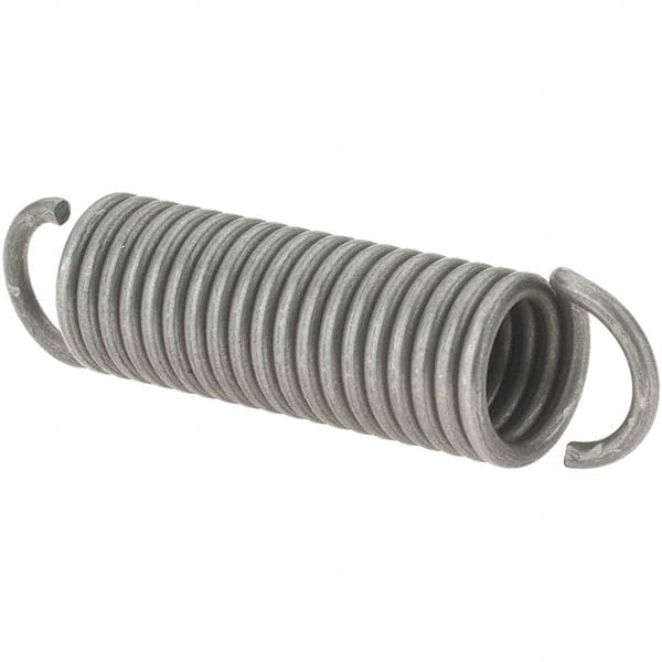 Value Collection - 11/32" OD, Steel Extension Spring - 15 Lb/In Rating - Americas Industrial Supply