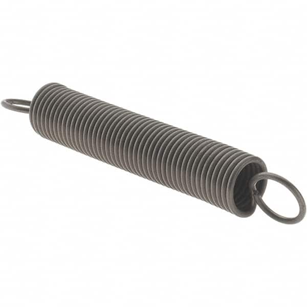 Value Collection - 3/8" OD, Steel Extension Spring - 2.1 Lb/In Rating - Americas Industrial Supply