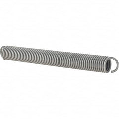 Value Collection - 31/64" OD, Steel Extension Spring - 6.3 Lb/In Rating - Americas Industrial Supply