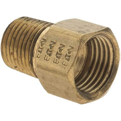 Value Collection - 1/4" OD, Brass Male Connector - Americas Industrial Supply