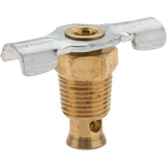 Value Collection - 1/8" Pipe, External Seat Drain Cock & Shutoff Valve - 1/8 Thread, 150 Max psi, 1-1/8" Long - Americas Industrial Supply