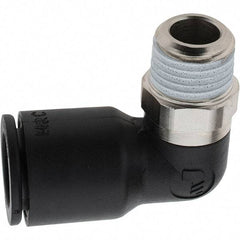 Parker - 12mm Outside Diam, 1/4 BSPT, Nylon Push-to-Connect Tube Male Elbow - 290 Max psi - Americas Industrial Supply