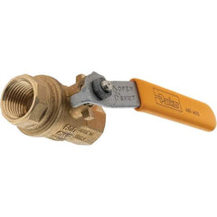 Parker - 1/2" Pipe, Bronze Full Port Ball Valve - NPT Ends, Lever Handle, 600 WOG, 150 WSP - Americas Industrial Supply