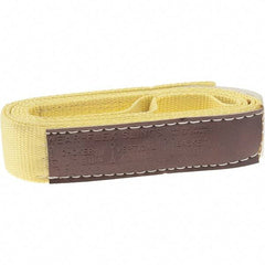Value Collection - 6' Long x 2" Wide, 1 Ply, Nylon Web Sling - 1,760 Lb Choker Capacity, Yellow - Americas Industrial Supply