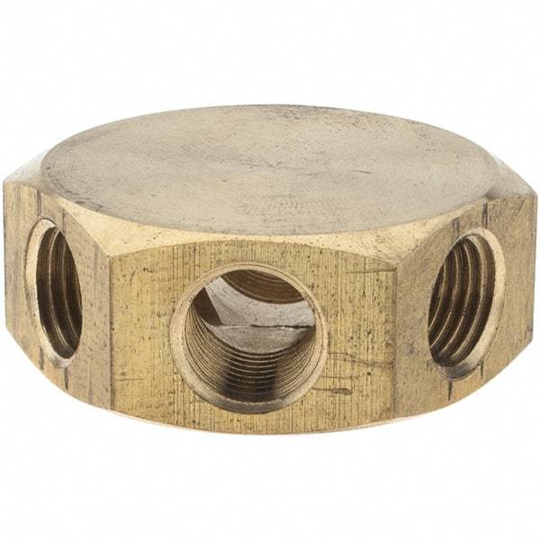 Value Collection - Milton Pneumatic Hose Coupler - Brass - Americas Industrial Supply