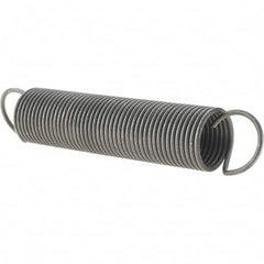 Value Collection - 47/64" OD, Steel Extension Spring - 1.4 Lb/In Rating - Americas Industrial Supply