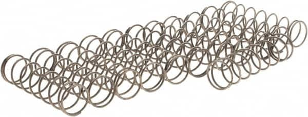 Value Collection - 19/32" OD, 0.04" Wire, Compression Spring - 3.1 Lb Spring Rating, Spring Steel - Americas Industrial Supply