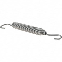 Value Collection - 17/32" OD, Steel Extension Spring - 5 Lb/In Rating - Americas Industrial Supply
