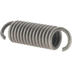 Value Collection - 1/2" OD, Steel Extension Spring - 64 Lb/In Rating - Americas Industrial Supply