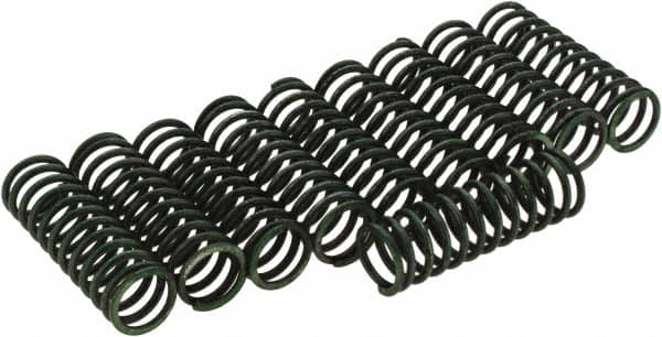 Value Collection - 15/32" OD, 0.055" Wire, 1-15/32" Free Length, Compression Spring - Spring Steel - Americas Industrial Supply