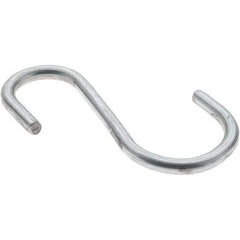 Value Collection - Trade Size 98, Carbon Steel Bright Zinc S-Hook - 0.187" Wire, 2-11/16" OAL - Americas Industrial Supply
