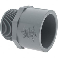 Value Collection - 1-1/2" CPVC Plastic Pipe Male Adapter - MIPT x Slip End Connections - Americas Industrial Supply