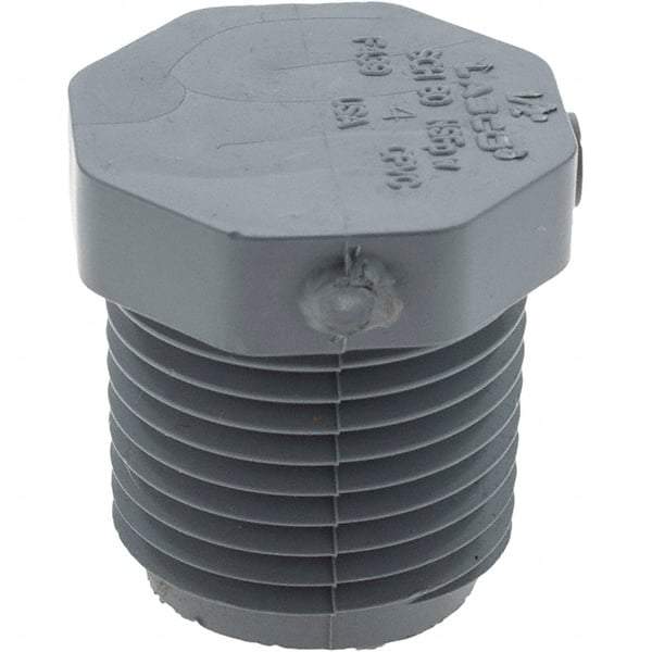 Value Collection - 1/2" CPVC Plastic Pipe Hex Plug - Schedule 80, MIPT End Connections - Americas Industrial Supply