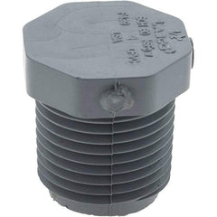 Value Collection - 1/2" CPVC Plastic Pipe Hex Plug - Schedule 80, MIPT End Connections - Americas Industrial Supply