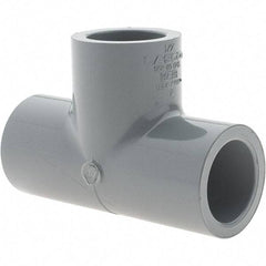Value Collection - 1/2" CPVC Plastic Pipe Tee - Slip x Slip x Slip End Connections - Americas Industrial Supply
