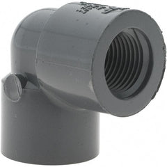 Value Collection - 1/2" PVC Plastic Pipe 90° Elbow - FIPT x FIPT End Connections - Americas Industrial Supply