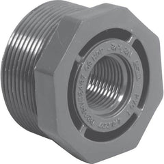 Value Collection - 2 x 1-1/2" PVC Plastic Pipe Bushing - MIPT x FIPT End Connections - Americas Industrial Supply