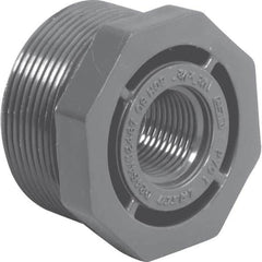 Value Collection - 1-1/2 x 1-1/4" PVC Plastic Pipe Bushing - MIPT x FIPT End Connections - Americas Industrial Supply