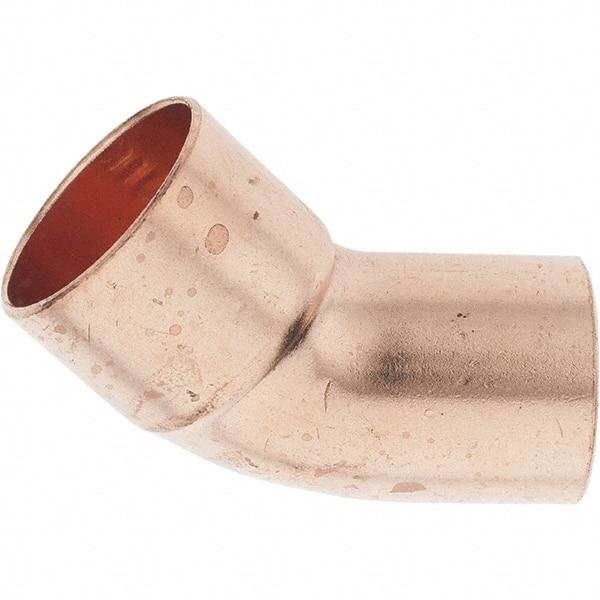 Value Collection - 1-1/4" Wrot Copper Pipe 45° Street Elbow - FTG x C - Americas Industrial Supply