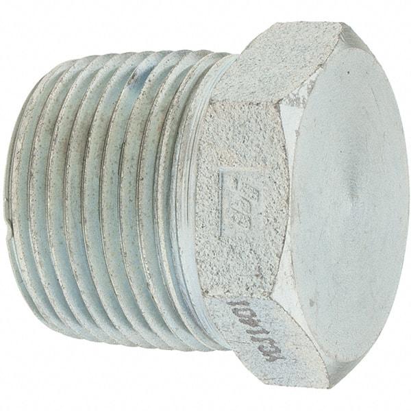 Value Collection - 1 Male Thread, Steel Industrial Pipe Hex Plug - MNPT - Americas Industrial Supply