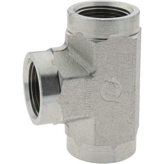 Value Collection - 3/4 x 3/4 x 3/4 Female Thread, Steel Industrial Pipe Tee - FNPT x FNPT x FNPT - Americas Industrial Supply