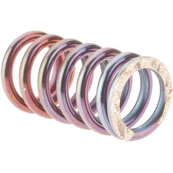 Value Collection - 1/2" OD, 0.072" Wire, Compression Spring - 52 Lb Spring Rating, Spring Steel - Americas Industrial Supply