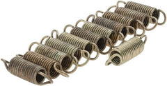 Value Collection - 19/64" OD, Steel Extension Spring - 3.8 Lb/In Rating - Americas Industrial Supply