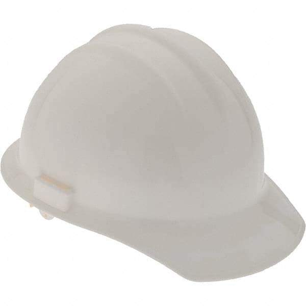 Value Collection - ANSI Type I, Class E & G Rated, 6-Point, Hard Hat - White, Standard Brim - Americas Industrial Supply