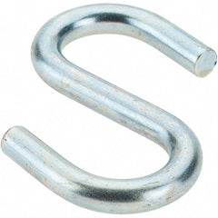 Value Collection - Trade Size 526, Carbon Steel Bright Zinc S-Hook - 189 Lb Capacity, 1/4" Wire, 2-1/4" OAL - Americas Industrial Supply