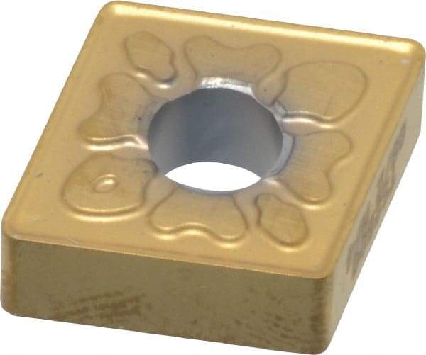 Seco - CNMG432 MF4 Grade TS2500 Carbide Turning Insert - TiAlN/TiN Finish, 80° Diamond, 1/2" Inscr Circle, 3/16" Thick, 1/32" Corner Radius - Americas Industrial Supply