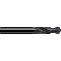 Screw Machine Length Drill Bit: 0.5748″ Dia, 118 °, High Speed Steel Coated, Right Hand Cut, Spiral Flute, Straight-Cylindrical Shank, Series 223
