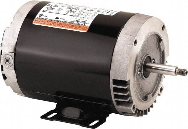 US Motors - 1/2 hp, ODP Enclosure, No Thermal Protection, 1,725 RPM, 208-230/460 Volt, 60 Hz, Three Phase Standard Efficient Motor - Size 56 Frame, C-Face Mount, 1 Speed, Ball Bearings, 1.9-2.0/1.0 Full Load Amps, B Class Insulation, Reversible - Americas Industrial Supply