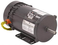 US Motors - 1/2 hp, Auto Thermal Protection, 1,725 RPM, 115/208-230 Volt, Single Phase Motor - Size 56C Frame, C-Face with Base & C-Face without Base Mount, Ball Bearings, 9.8/4.9-4.9 Full Load Amps, B Class Insulation - Americas Industrial Supply