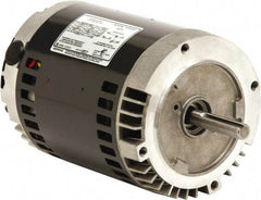 US Motors - 1/5 hp, OPAO Enclosure, Auto Thermal Protection, 1,050 RPM, 208-230 Volt, 60 Hz, Industrial Electric AC/DC Motor - Size 42 Frame, Ring/Stud Mount, 3 Speed, Sleeve Bearings, 3.9 Full Load Amps, B Class Insulation, CW Shaft End - Americas Industrial Supply