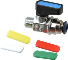Aignep USA - 1/8" Pipe, Full Port, Brass Standard Ball Valve - Americas Industrial Supply