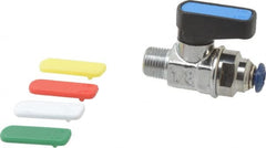 Aignep USA - 5/32" Pipe, Full Port, Brass Standard Ball Valve - Americas Industrial Supply