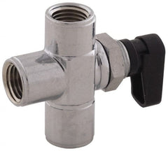 Aignep USA - 1/8" Pipe, Full Port, Brass Standard Ball Valve - Americas Industrial Supply