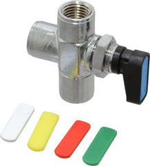 Aignep USA - 1/4" Pipe, Full Port, Brass Standard Ball Valve - Americas Industrial Supply