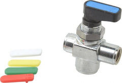 Aignep USA - 1/8" Pipe, Full Port, Brass Standard Ball Valve - Americas Industrial Supply