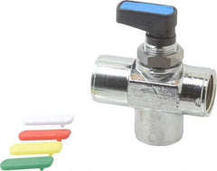 Aignep USA - 3/8" Pipe, Full Port, Brass Standard Ball Valve - Americas Industrial Supply