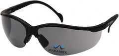PYRAMEX - +2.5, Gray Lenses, Scratch Resistant, Framed Dual Lens Magnifying Safety Glasses - Americas Industrial Supply